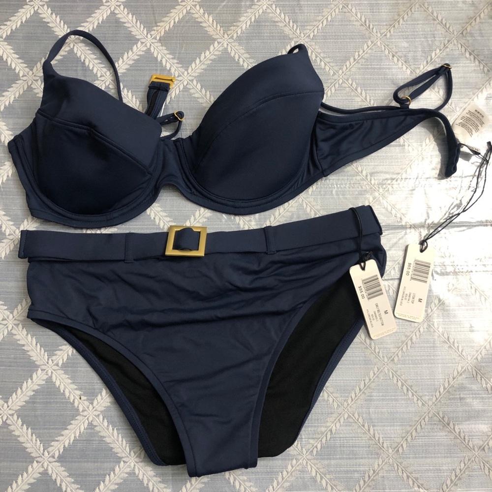 NWT WEWOREWHAT SWIM IN NAVY SIZE M